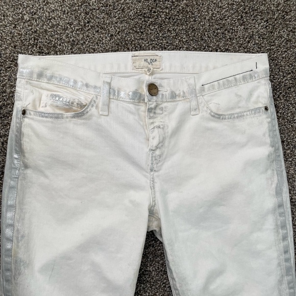 Current/Elliot The Stiletto Jeans Washed Out Silver White Skinny Stretchy Fit 28 - Picture 6 of 15